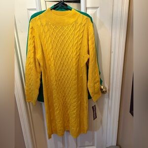 Nina leopard sweater dress xl‎